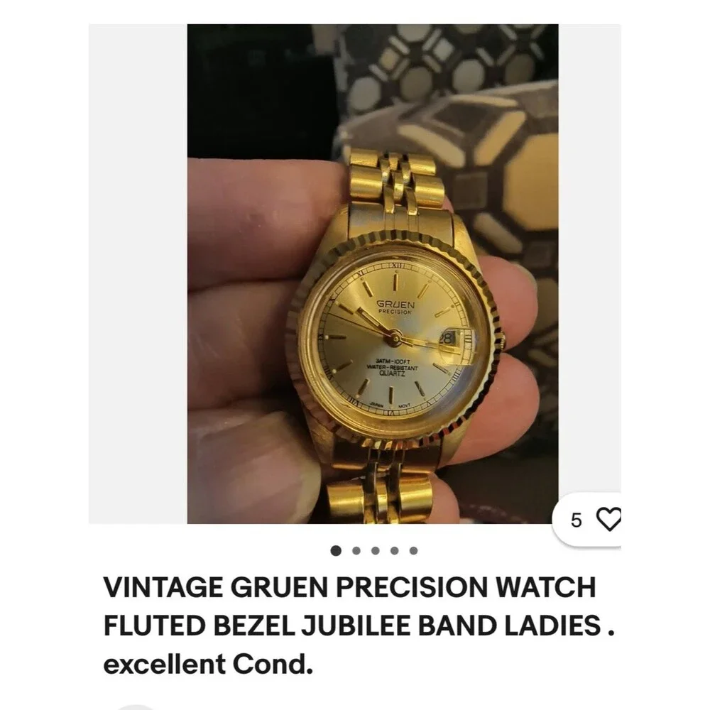 #2242^^ Gold-Tone /Silver Women's Bracelet Vintage 80’s & 90’s Watch